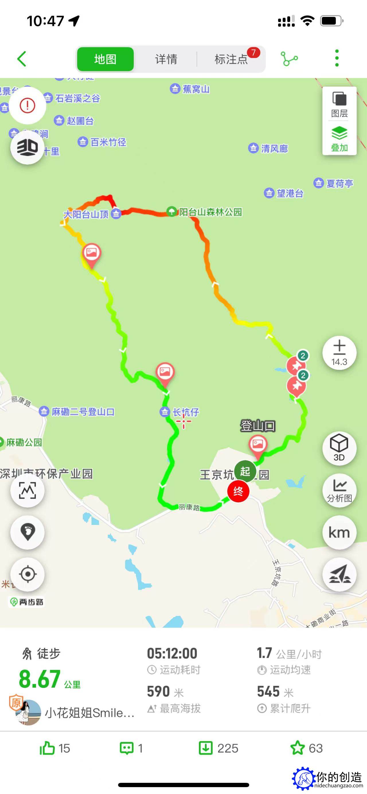 趣味郊野径:阳台山-西丽王京坑环线(鲲鹏径四段)